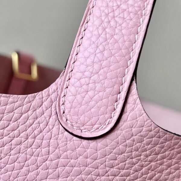 7d736b0e73abaf7 Hermes Picotin TC 3Q sakura pink Gold Hardware 18cm Full Handmade