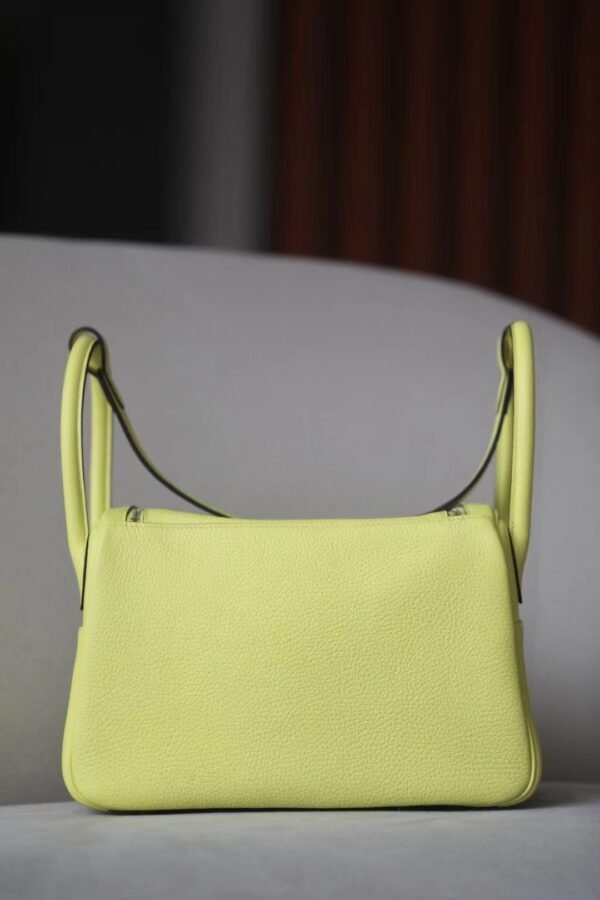 Hermès Lindy TC 9R Lemon yellow Gold Hardware 26cm Full Handmade