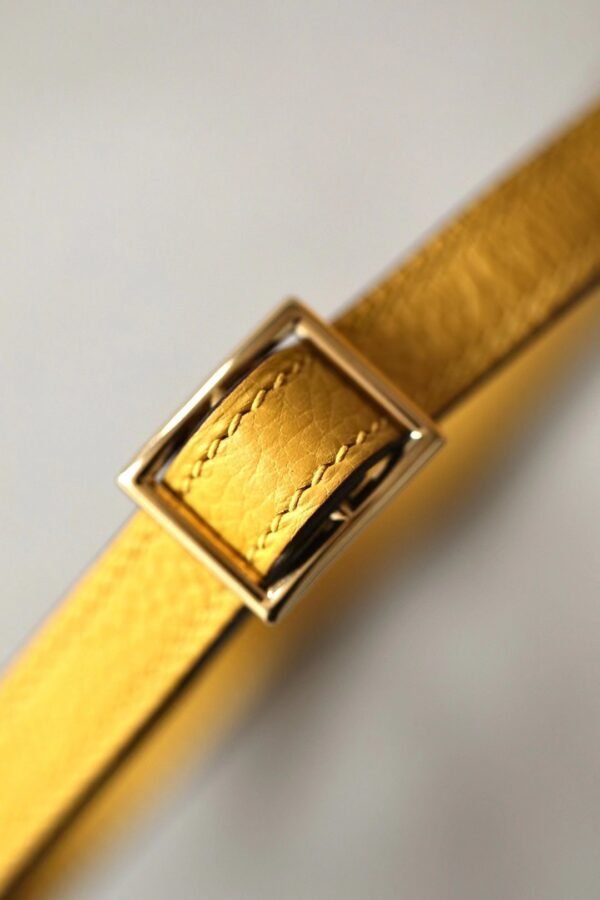 Hermès Kelly ado Togo 9D Amber yellow Gold Hardware 21cm Full Handmade