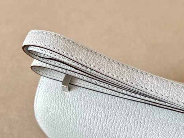 Hermes Constance Chevre TO Light Blue Silver Hardware 18cm Full Handmade