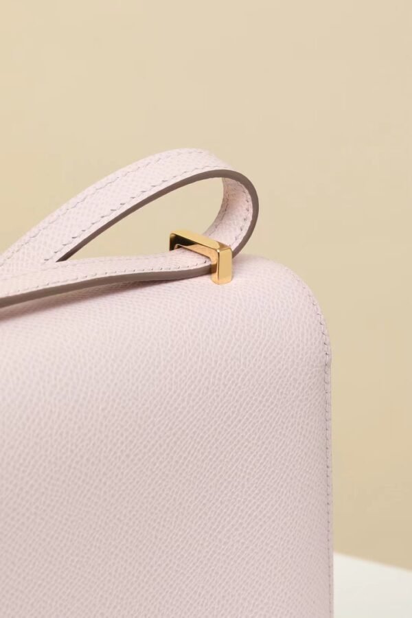 GPC Mode Constance Epsom 09 Light Purple Pink Gold Hardware 18cm Full Handmade