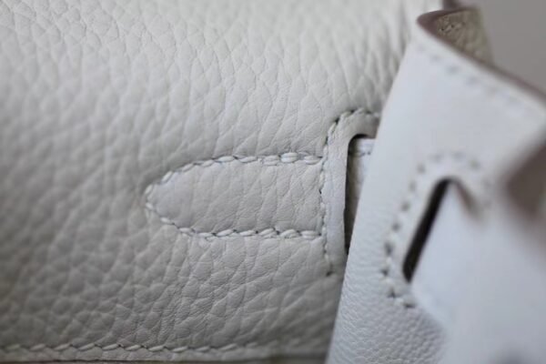 82108b7561b7f79 Hermès Kelly togo swift CC10 Creamy White Gold Hardware 25cm Full Handmade