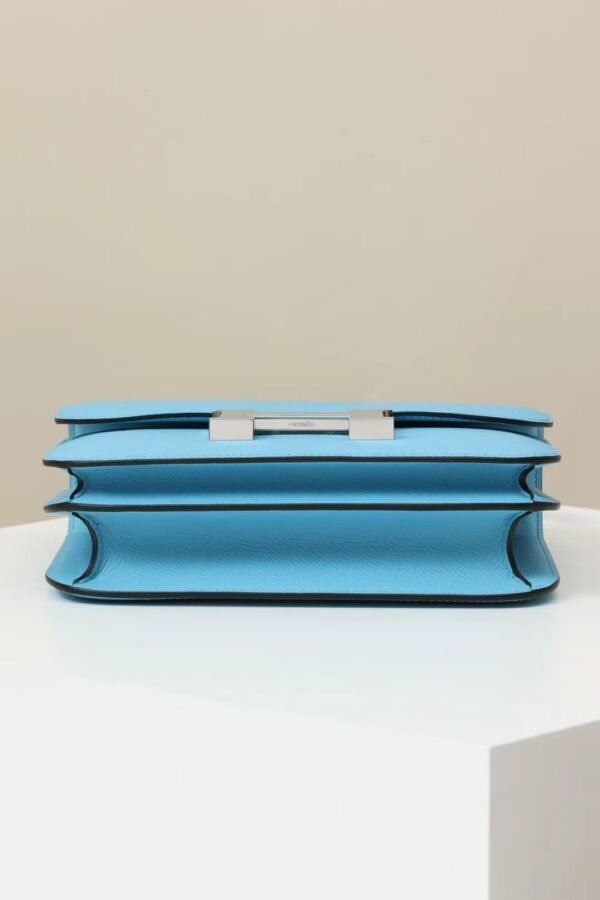 GPC Mode Constance Epsom Fresh Candy Blue Silver Hardware 18cm Full Handmade