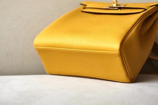 Hermès Kelly ado Togo 9D Amber yellow Gold Hardware 21cm Full Handmade