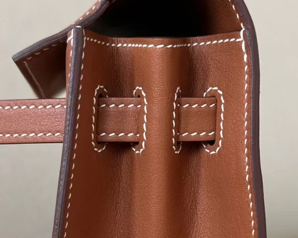 85977839fdbda8b-jpg Hermès Kelly Dance Swift CK37 Golden Brown Silver Hardware 22cm Full Handmade