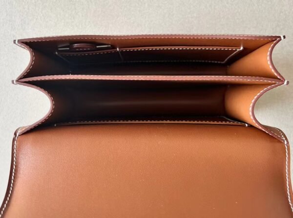 Hermes Constance Barenia CK37 Golden Brown Gold Hardware 18cm Full Handmade