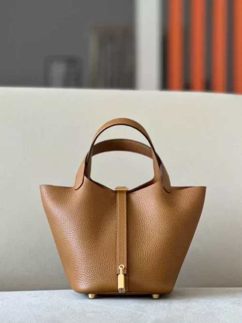 Hermès Picotin TC 2S Sesame yellow Gold Hardware 18cm Full Handmade