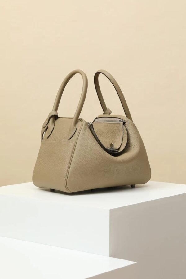 GPC Mode Lindy clemence 8Q Khaki Grey Silver Hardware 26cm Full Handmade