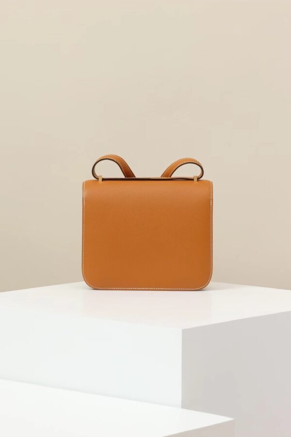 GPC Mode Constance Epsom 1H Golden Brown Gold Hardware 18cm Full Handmade