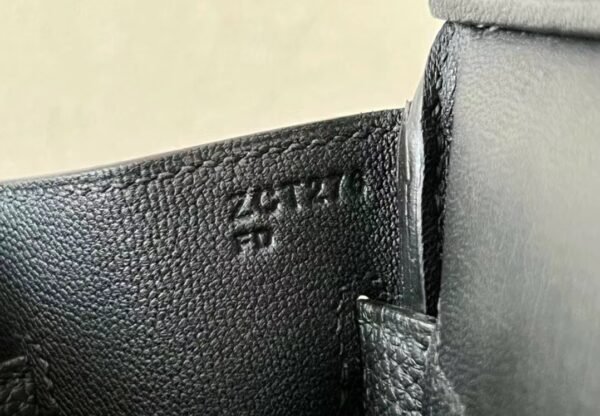 Hermes Kelly Hacados Togo CK89 Black Silver Hardware 18cm Full Handmade