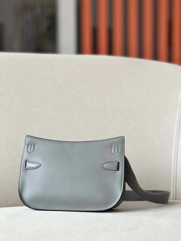 Hermes Mini Jypsiere Evercolor OL Grey Gold Hardware 23cm Full Handmade