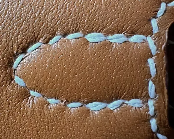 GPC Mode Mini Kelly Epsom S2 Light Khaki & CK37 Golden Brown Gold Hardware 19cm Full Handmade