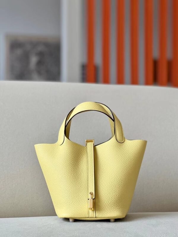 8b0194cdb2ef8d6-1 Hermes Picotin TC 1Z Light Yellow Gold Hardware 18cm Full Handmade