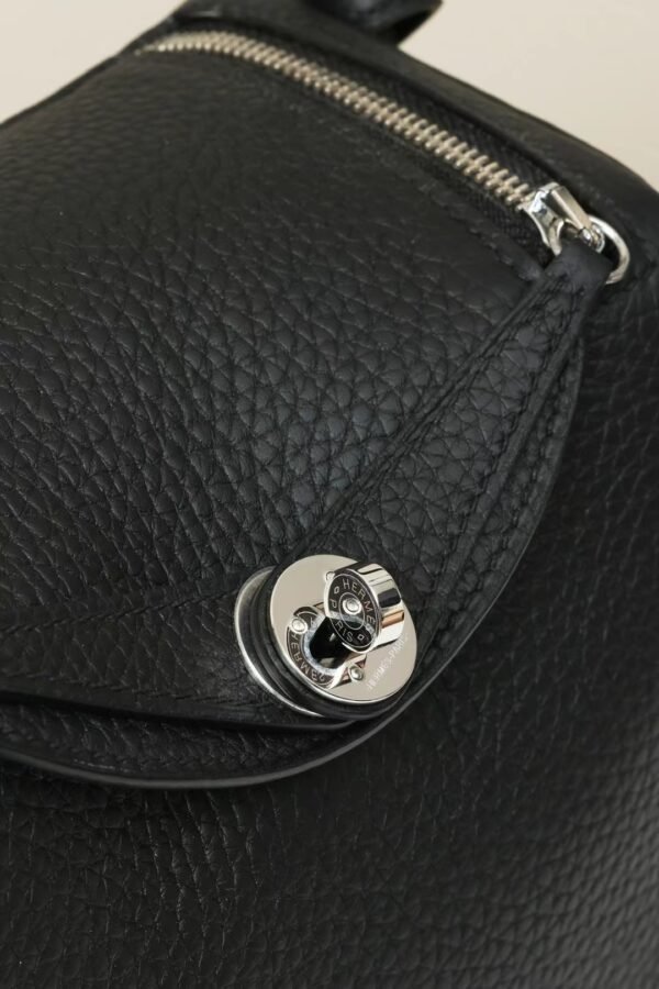 8b64191be637699 GPC Mode Lindy clemence Leather CK89 Black Silver Hardware 19cm Full Handmade