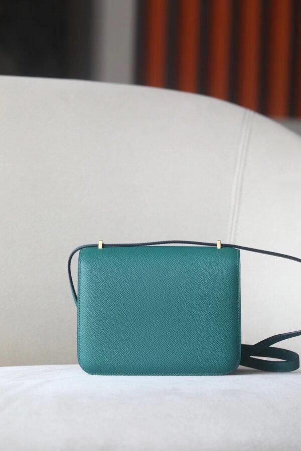 Hermès Constance Epsom Z6 Malachite green Gold Hardware 18cm Full Handmade