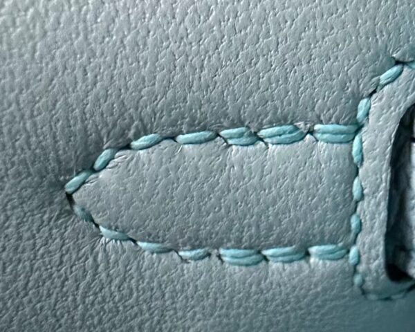 8ce450f8499a4cb GPC Mode Mini Kelly Epsom Baby Blue Gold Hardware 19cm Full Handmade