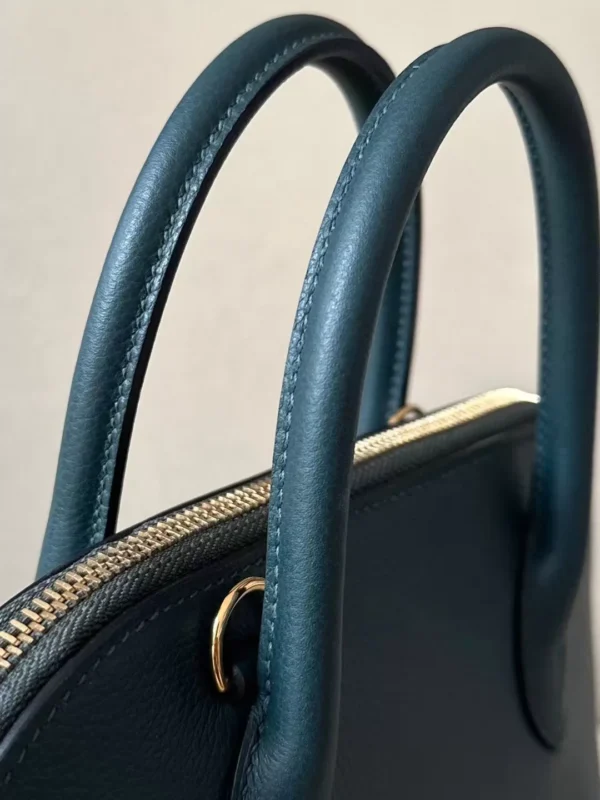 Hermès Bolide Evercolor 1T Dark green Gold Hardware 26cm Full Handmade
