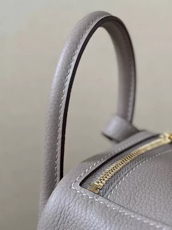 911798cc0c1e3f6-jpg Hermès mini Lindy clemence M8 asphalt grey Silver Hardware 19cm Full Handmade