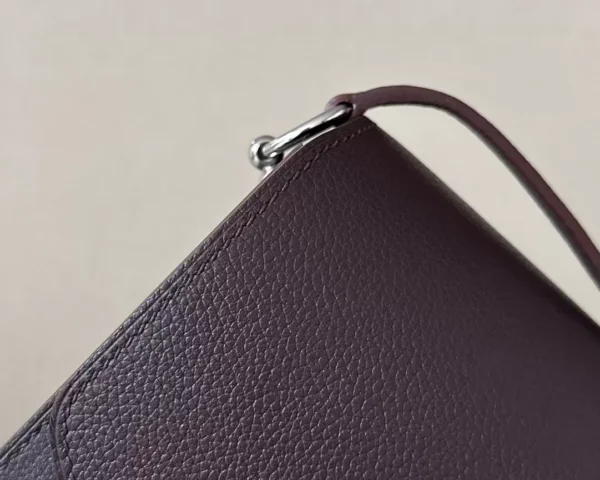 914f91bf716b3cd-jpg Hermès Roulis Evercolor OG Brownish Red Silver Hardware 19cm Full Handmade