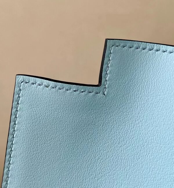 Hermes Kelly Dance Swift TO Sky Blue Gold Hardware 22cm Full Handmade