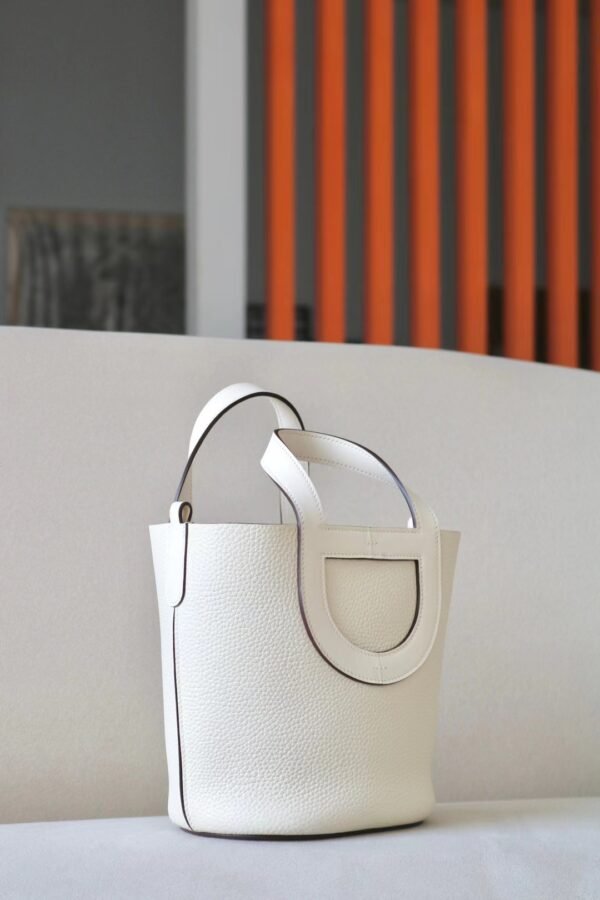 Hermes Picotin TC Leather Creamy White Gold Hardware 18cm Full Handmade