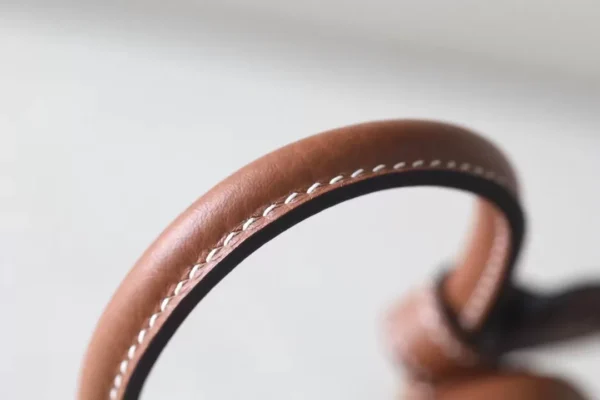 Hermès Lindy clemence TC Leather CK37 Golden Brown Silver Hardware 20cm Full Handmade