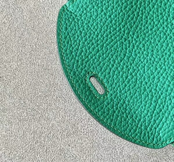 Hermes Mini Lindy clemence Leather 6W Mint green Gold Hardware 19cm Full Handmade