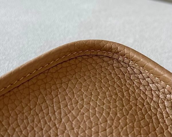 Hermès mini Evelyne TC OM Tea Khaki Gold Hardware 17cm Full Handmade