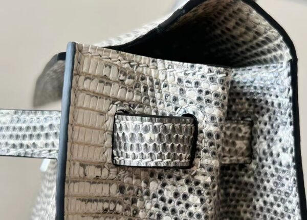 Hermes Kelly Lizard 01 Himalaya primary colour Silver Hardware 25cm Full Handmade