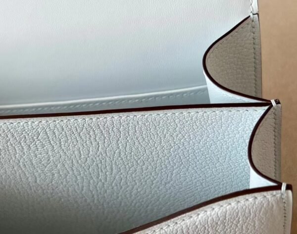 Hermes Constance Chevre TO Light Blue Silver Hardware 18cm Full Handmade