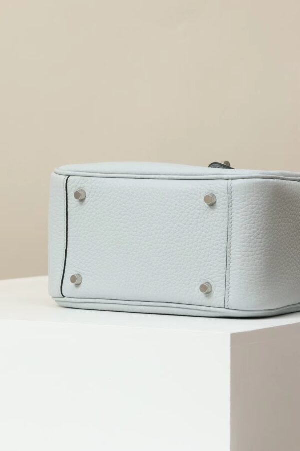 GPC Mode Lindy clemence Leather 08 Light Blue Silver Hardware 19cm Full Handmade