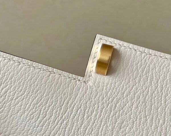 Hermes Verrou chain Chevre Creamy White Gold Hardware 17cm Full Handmade