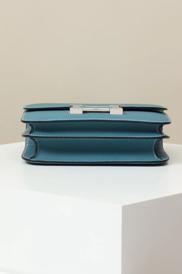 9b1046b51976fdf GPC Mode Constance Epsom D2 New Denim blue Silver Hardware 18cm Full Handmade