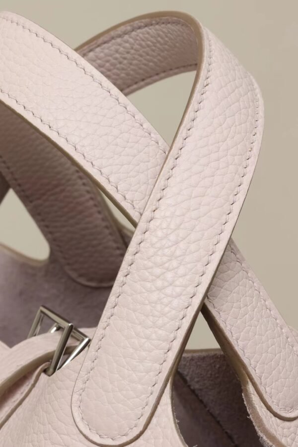 GPC Mode Picotin TC Leather 09 Light Purple Pink Silver Hardware 18cm Full Handmade