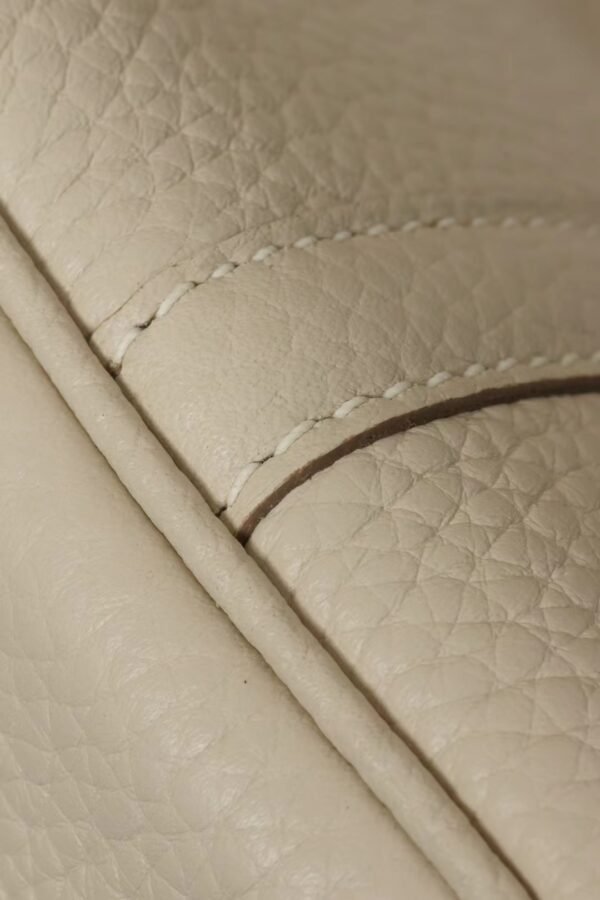 GPC Mode Picotin TC Leather CC10 Cream White Gold Hardware 18cm Full Handmade