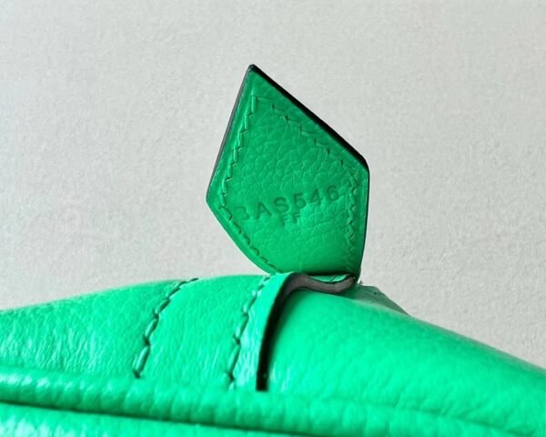 Hermes Bolide Evercolor 0Z fresh Green & 0S Light Green Silver Hardware 26cm Full Handmade