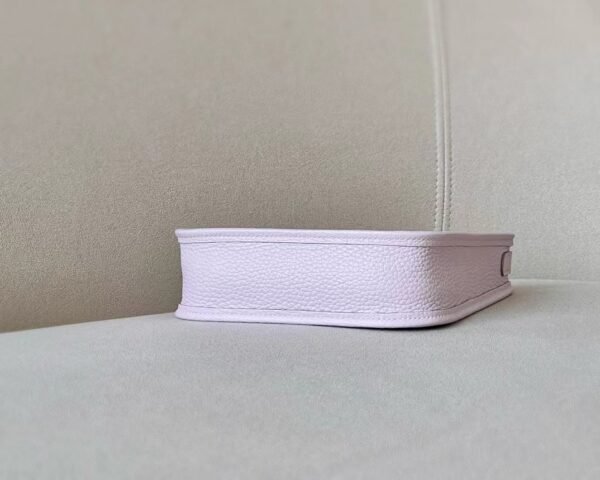 Hermes Mini Evelyne TC 09 Light Purple Silver Hardware 17cm Full Handmade