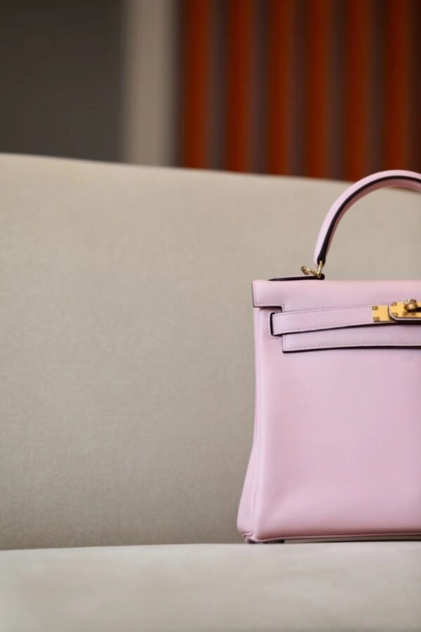9cbb684f0bbd5d3 Hermes Kelly Swift sakura pink Gold Hardware 28cm Full Handmade