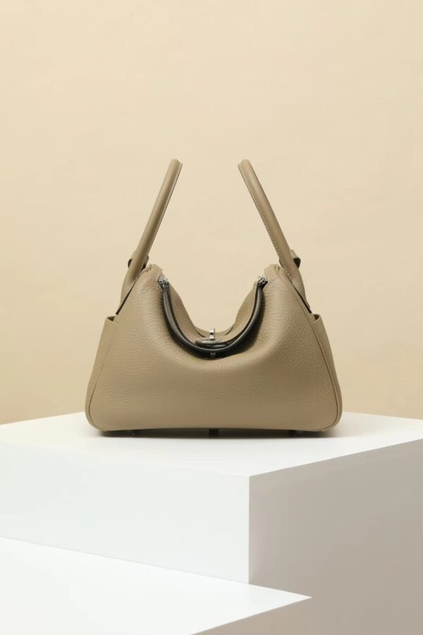 GPC Mode Lindy clemence 8Q Khaki Grey Silver Hardware 26cm Full Handmade