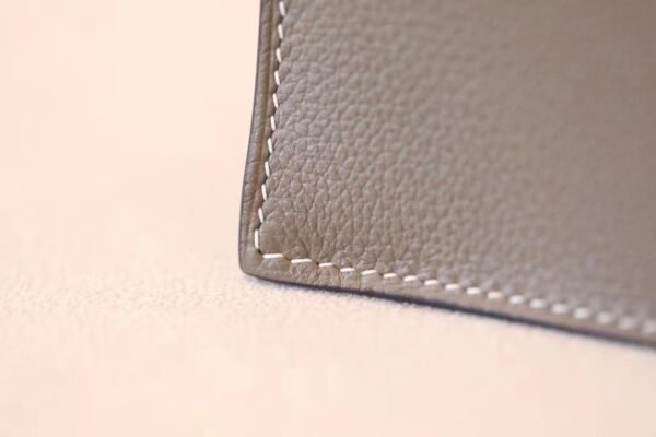 Hermes Kelly dance evercolor CK18 Etoupe Grey Silver Hardware 22cm Full Handmade