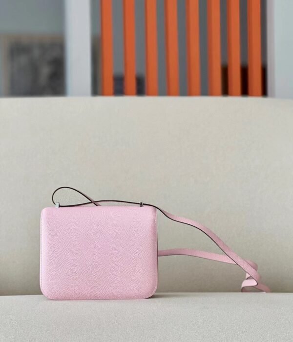 Hermès Constance Epsom 3Q sakura pink Silver Hardware 18cm Full Handmade