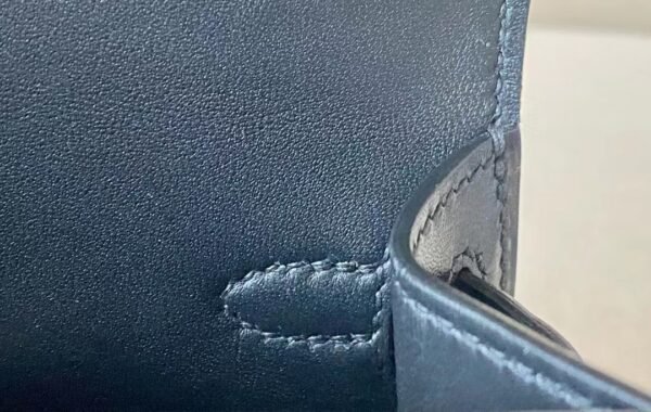 Hermes Mini Kelly Box Black Gold Hardware 19cm Full Handmade