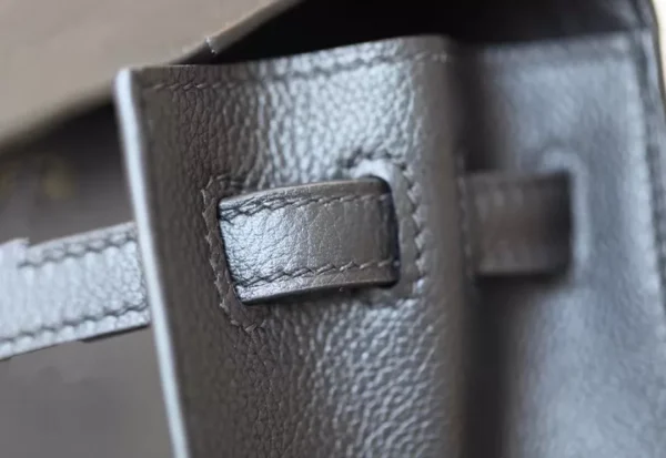 Hermès Kelly dance evercolor CK89 Black Silver Hardware 22cm Full Handmade