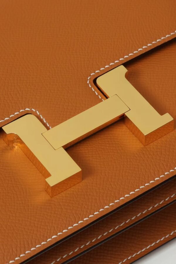 GPC Mode Constance Epsom 1H Golden Brown Gold Hardware 18cm Full Handmade