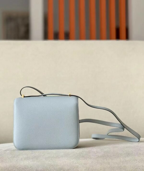 Hermes Constance Epsom 8U Ice blue Gold Hardware 18cm Full Handmade