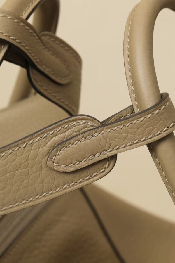 GPC Mode Lindy clemence 8Q Khaki Grey Silver Hardware 26cm Full Handmade