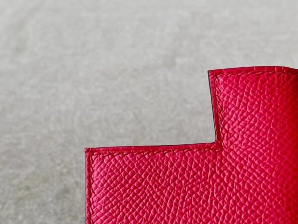 Hermes Kelly Epsom S3 Bright Red & i6 Rose Pink & B3 Blue Silver Hardware 28cm Full Handmade