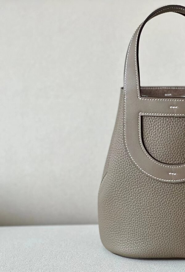 ab7c9143775f35f-1 Hermes Picotin TC Leather Etoupe Grey Silver Hardware 18cm Full Handmade