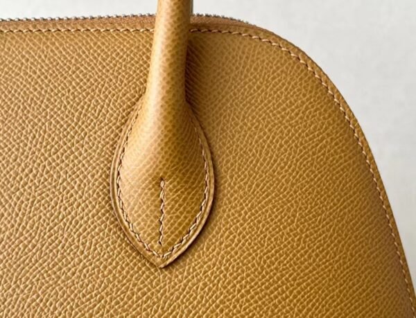 Hermes Bolide Epsom Leather 2S Sesame yellow Silver Hardware 26cm Full Handmade