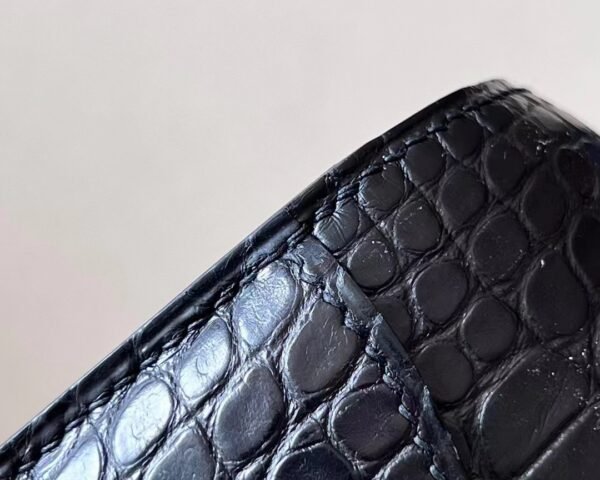 Hermes Constance Matte Alligator crocodile CK89 Black Silver Hardware 18cm Full Handmade